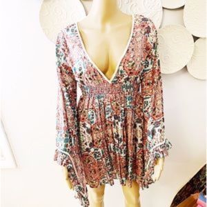 Anthropologie Raga Bohemian Dress NWT Size S